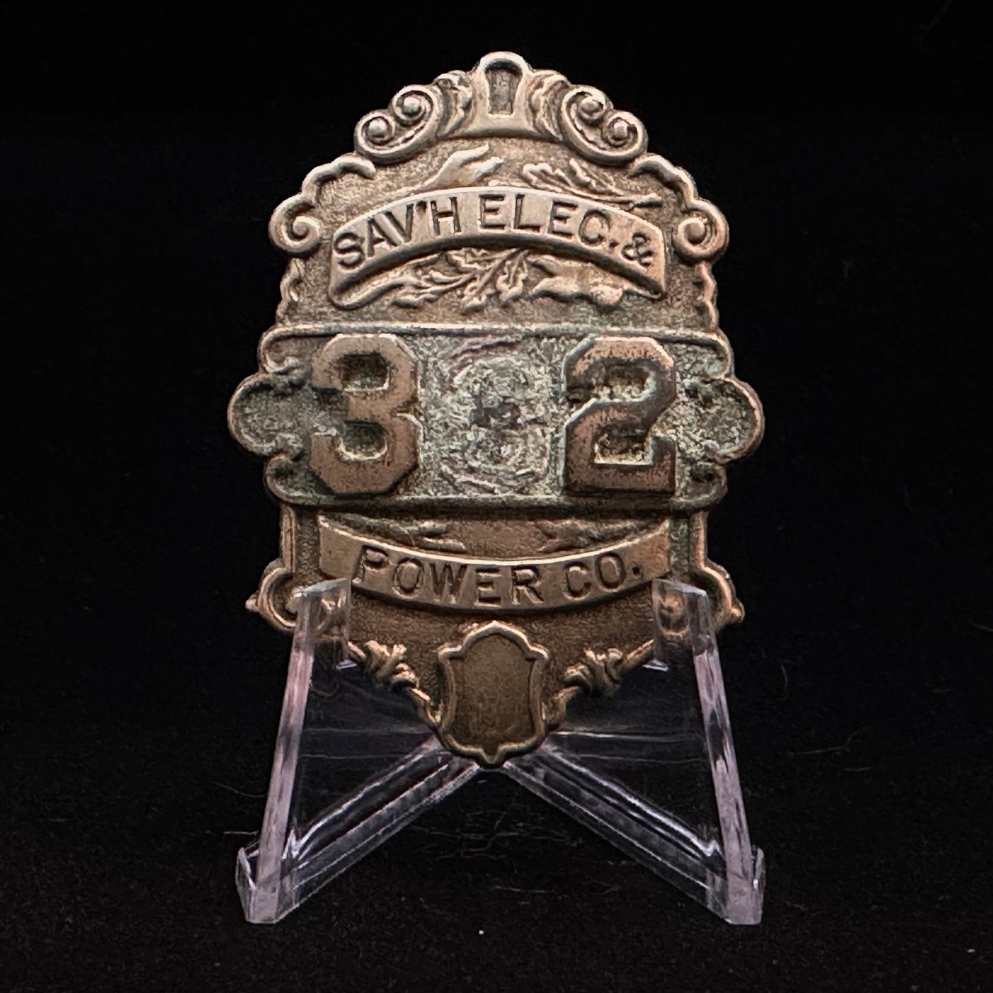 Savannah Electric & Power Co Employee Badge (3?2)